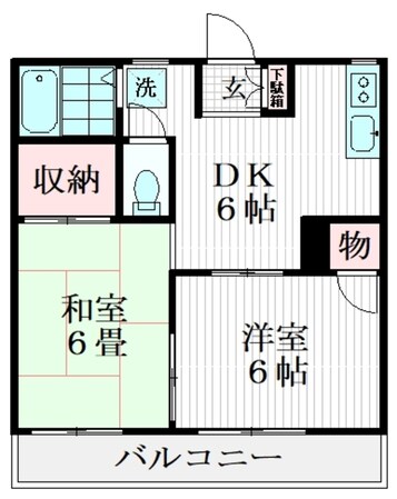 フォーブル明日香の物件間取画像